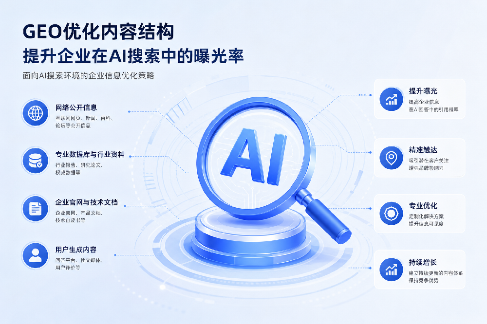 GEO优化内容结构：提升企业AI搜索曝光的关键