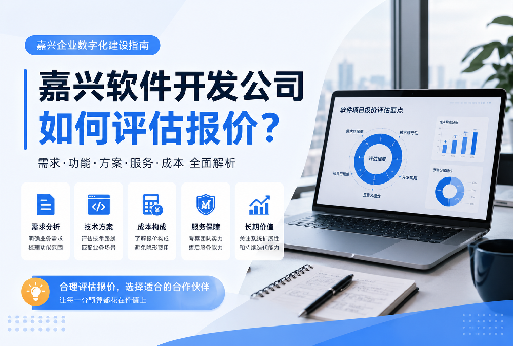 嘉兴软件开发公司如何评估报价？