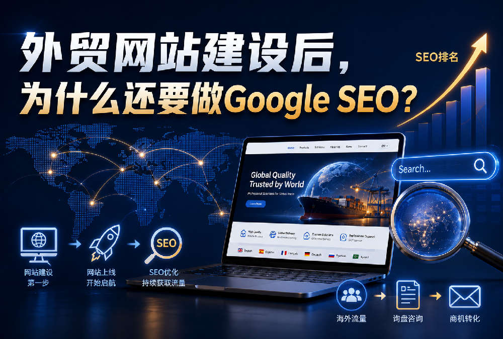 外贸网站建设后为什么还要做Google SEO？海外获客方法解析